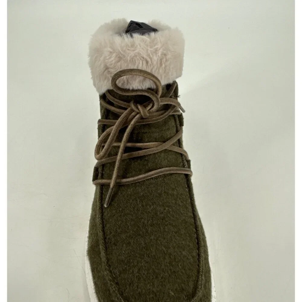 Romika Womens Fleece Olive Green Boots Size 7 7.5 38 Helsinki 01 - Picture 8 of 12